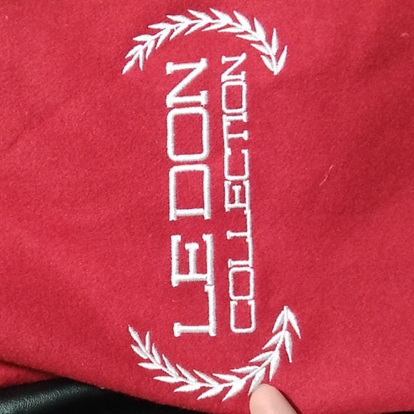 SALE! NWT Don Le Don Collection Letterman Jacket 2XL (Color RedSold Out Online) - Picture 2 of 12